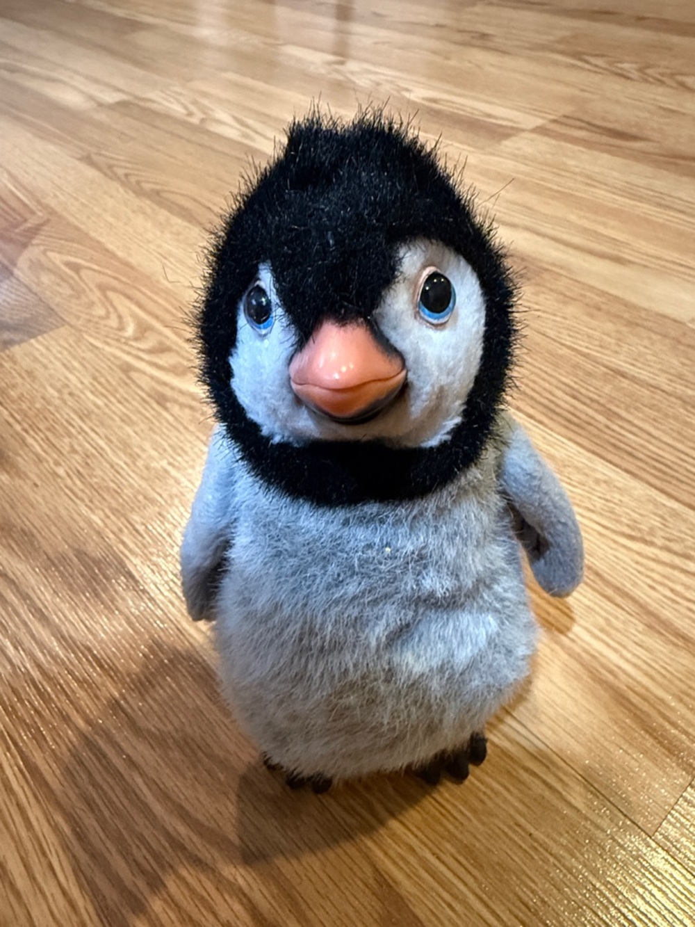 Plush Penguin Stuffed Toy - Gray & Black Baby Penguin by Fur Real